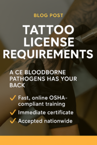 tattoo license requirements